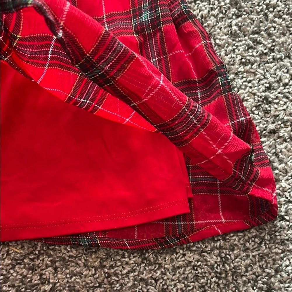 Wonder Nation Red Plaid Casual Dress